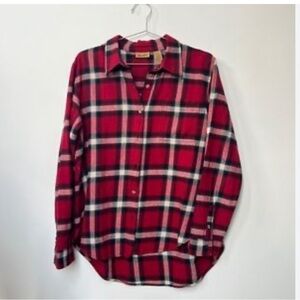 Womens Wrangler Lumberjack Plaid Buttondown